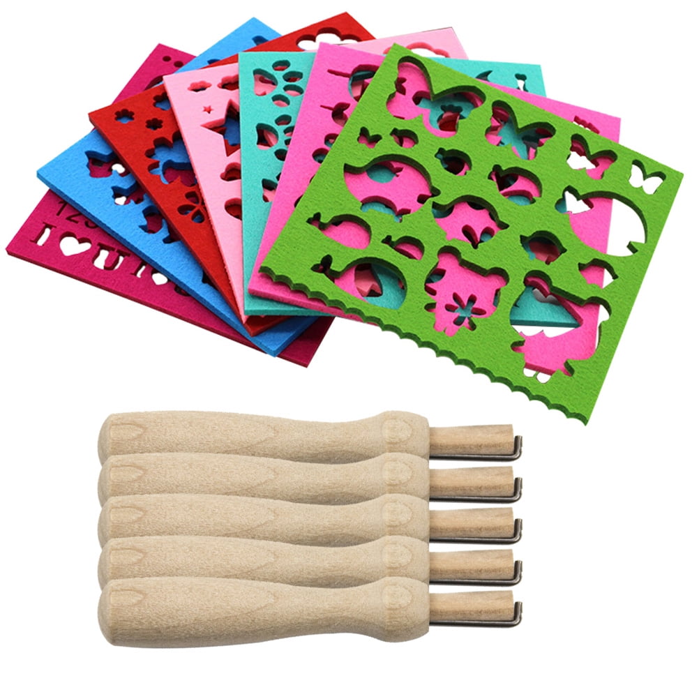 Poking Fun Template Felt Craft Mold Kit Needle Felting Kit Animal