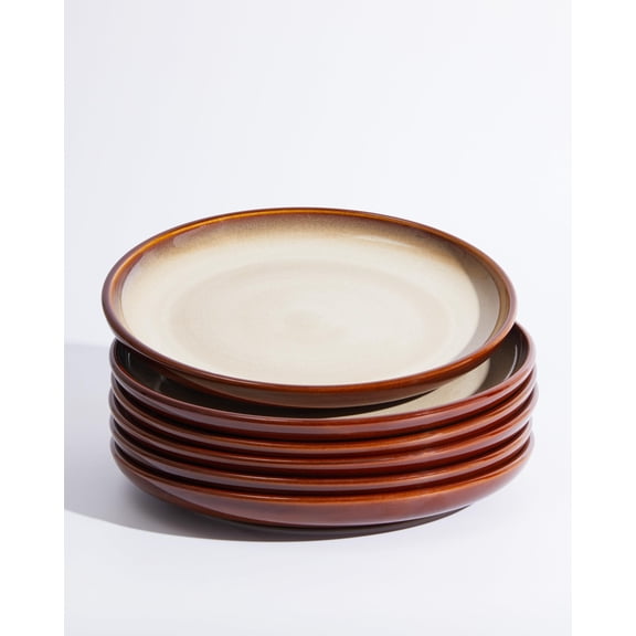 Pokini Stoneware Dinnerware Sets for 6, 10 inch plate
