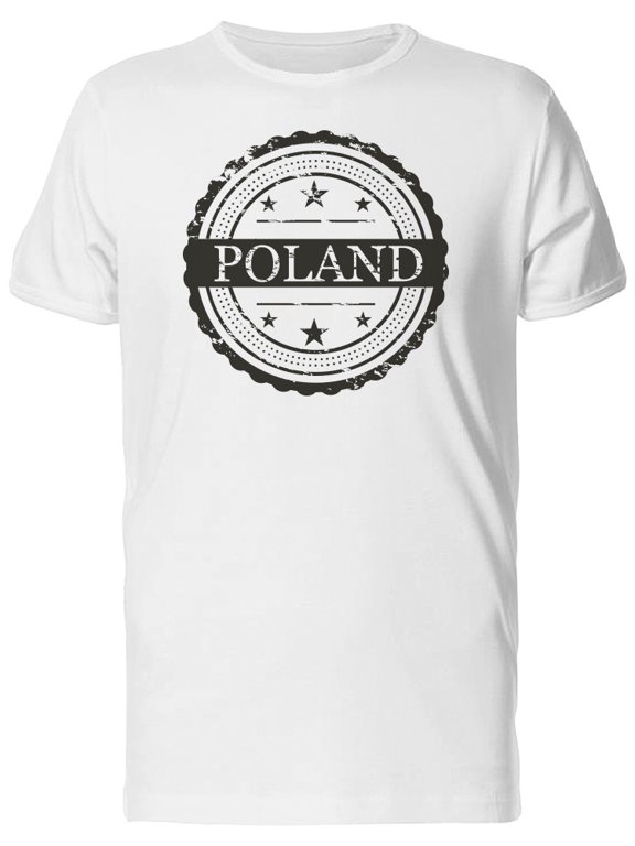 Poland B&W Logo T-Shirt Men -Image by Shutterstock, Male x-Large
