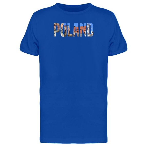 Poland Country Name With A Photo Tee Men's -Image by Shutterstock