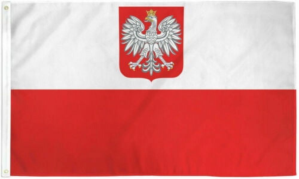 Poland Eagle Flag 3x5ft Flag Of Poland Polish Flag 3x5 House Flag 100D 