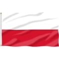 thumbnail image 1 of Poland Flag 4X6 FT, Outdoor Polyester Flags, Double Stitched Polish National Flags with Brass Grommets and Stronger Header. (4X6), 1 of 5