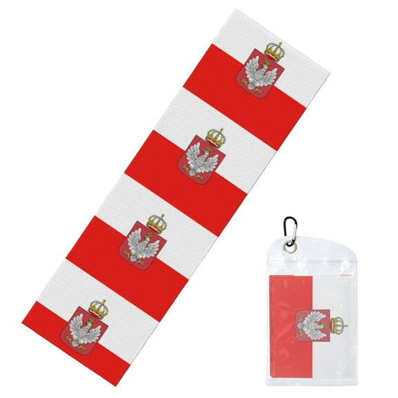 Poland-Flag Cooling Towel 39.4"X11.8" Ice Sweat Towel Face Cooling Neck Cooler Wraps For Sports