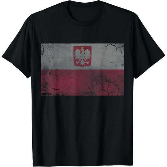 Poland Flag Polish Polska Family Vintage Fade T-Shirt mens t shirt,black,women,funny,misfits,men,journey,t-shirt