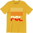 thumbnail image 1 of Poland Font Red White Flag Polska Polish Country POL Men's T-Shirt, 1 of 4