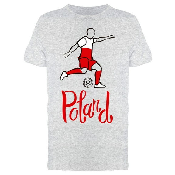 Poland Football T-Shirt Men -Image by Shutterstock, Male Small