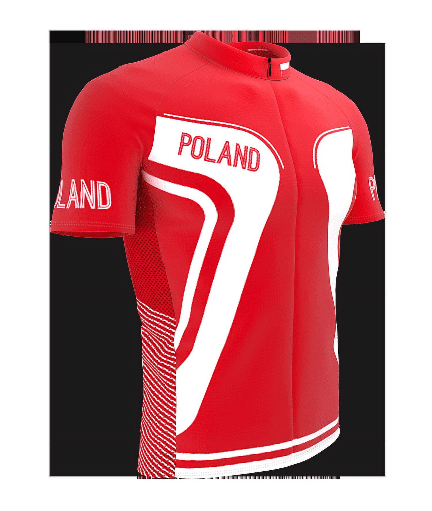 Poland ScudoPro Short Sleeve Cycling Jersey For Men - Size 4XL