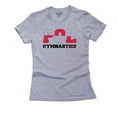 thumbnail image 1 of Poland Gymnastics - Olympic Games - Rio - Flag Women's Cotton Grey T-Shirt, 1 of 2