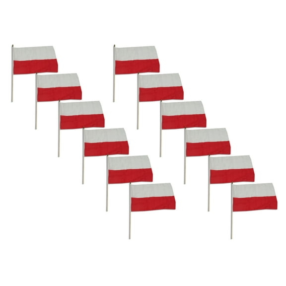 Poland National Flag 12 x 18 inch - 12 PK