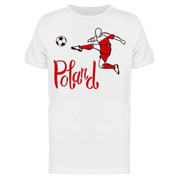 Poland National Football T-Shirt Men -Image by Shutterstock, Male Medium