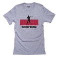 thumbnail image 1 of Poland Olympic - Shooting - Flag - Silhouette Men's Grey T-Shirt, 1 of 2