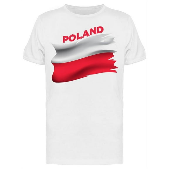 Poland Patriotic Flag T-Shirt Men -Image by Shutterstock, Male Medium