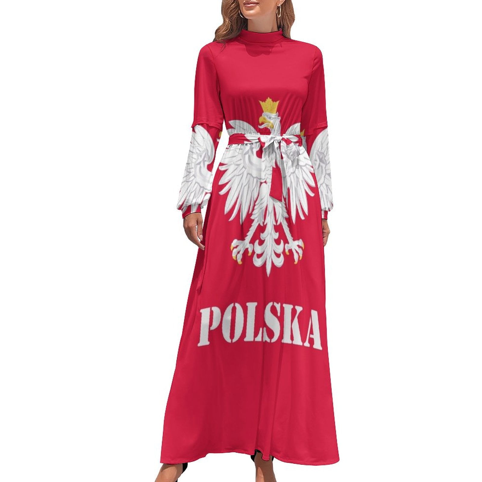 polish embroidered dress Premiere Authentic Polish Dirndl Women's Costume Rent / Small main image 1