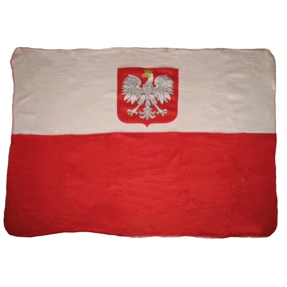 Poland Polska Polish Eagle Flag 50x60 Polar Fleece Blanket Throw Super Soft