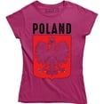 thumbnail image 1 of Poland Polska Polish Football Country Flag Motif Women's T-Shirt, 1 of 4