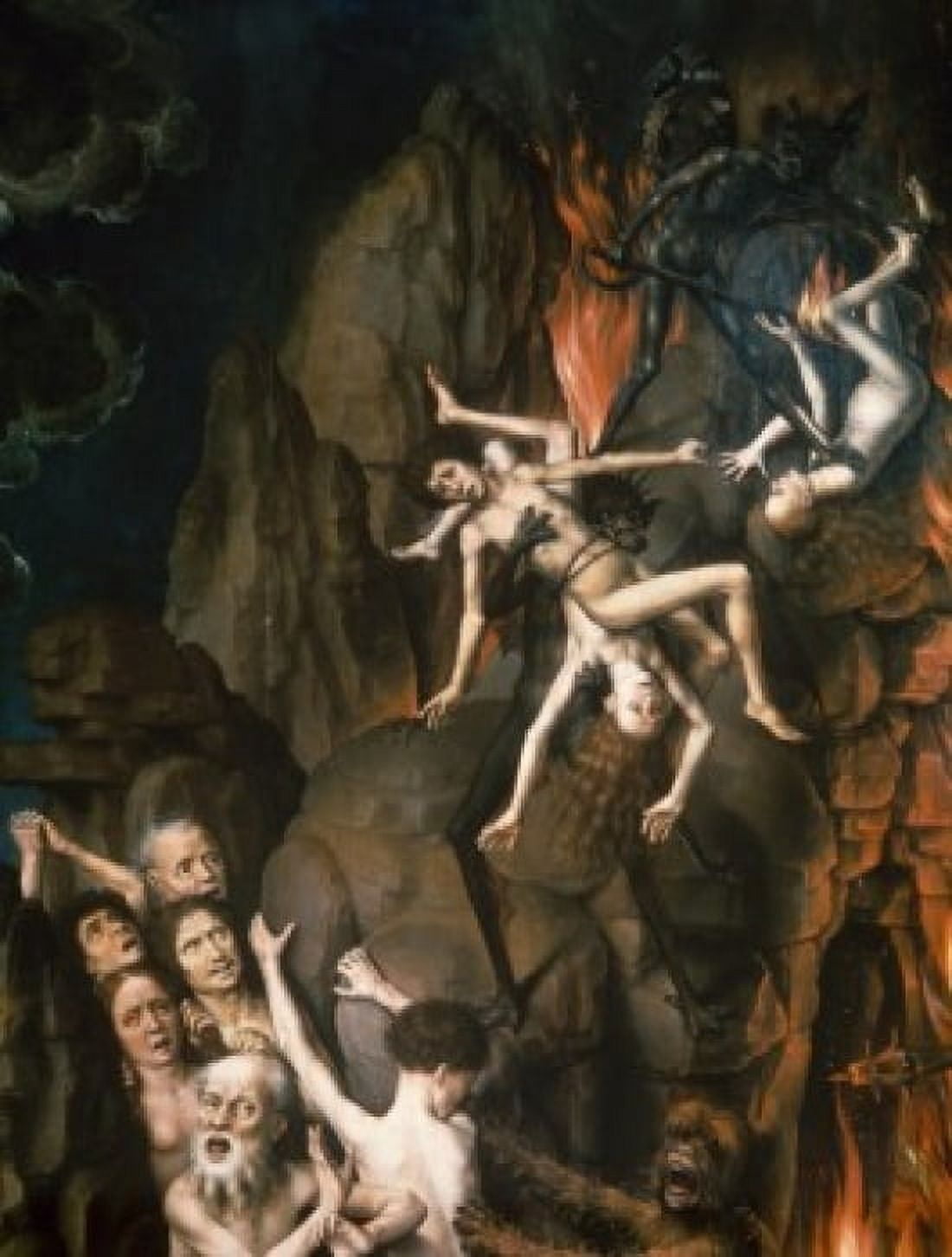 Poland Pomorskie Province Gdansk altar from St Marys Church The Last Judgment by Hans Memling oil on wood 14711473 (1433-1494) Canvas Art - Hans Memling (24 x 36)