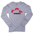 thumbnail image 1 of Poland Rowing - Olympic Games - Rio - Flag Men's Long Sleeve Grey T-Shirt, 1 of 2