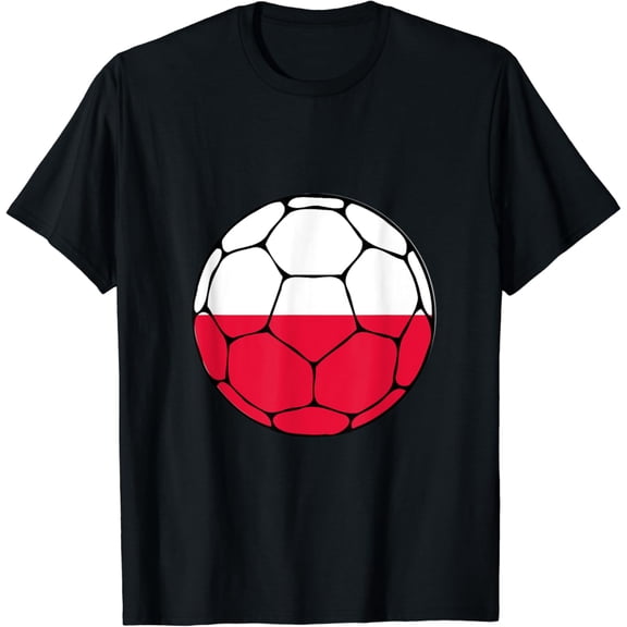 Poland Soccer Ball Flag Jersey Futbol Polish Football T-Shirt mens t shirt，black，women，funny，misfits，men，journey，t-shirt
