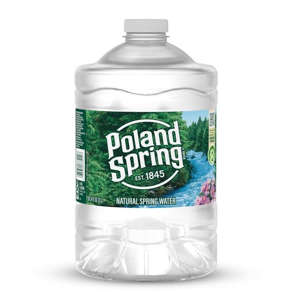 Poland Spring 100% Natural Maine Spring Water, 3 Liter Bottle