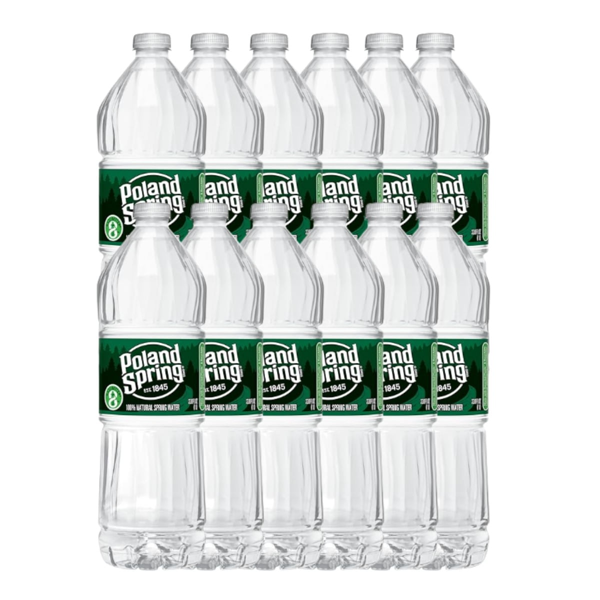 Poland Spring Water Bottle 33.8 oz, Pack of 12