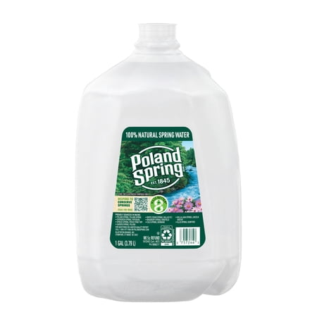 Poland Spring Maine Spring Water, 1 Gal, Single Plastic Jug