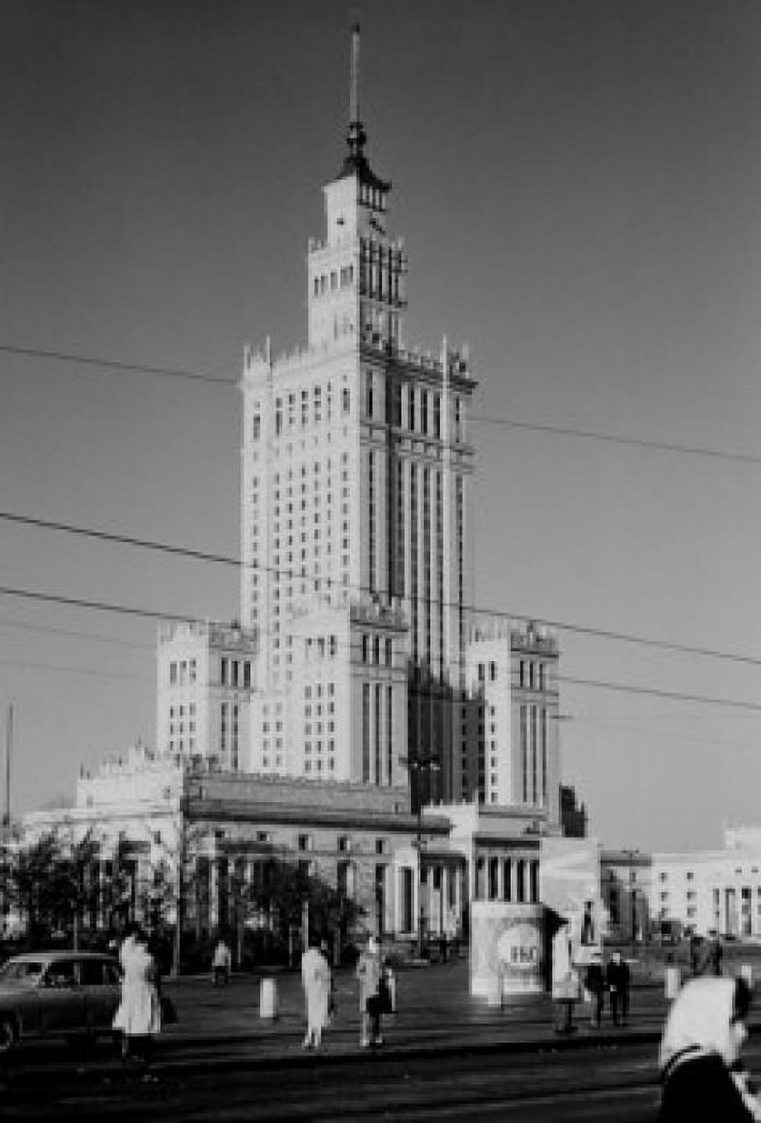 Poland Warsaw Palace of Culture and Science Canvas Art - (18 x 24)