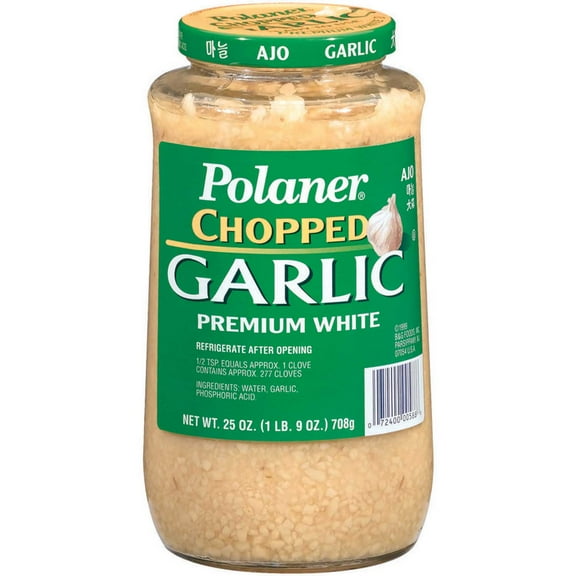 Polaner Chopped Garlic , 25 Ounce -- 6 Case