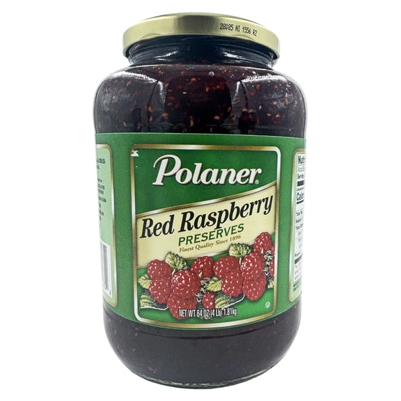 Polaner Red Raspberry Preserves | Kosher | 64 oz.