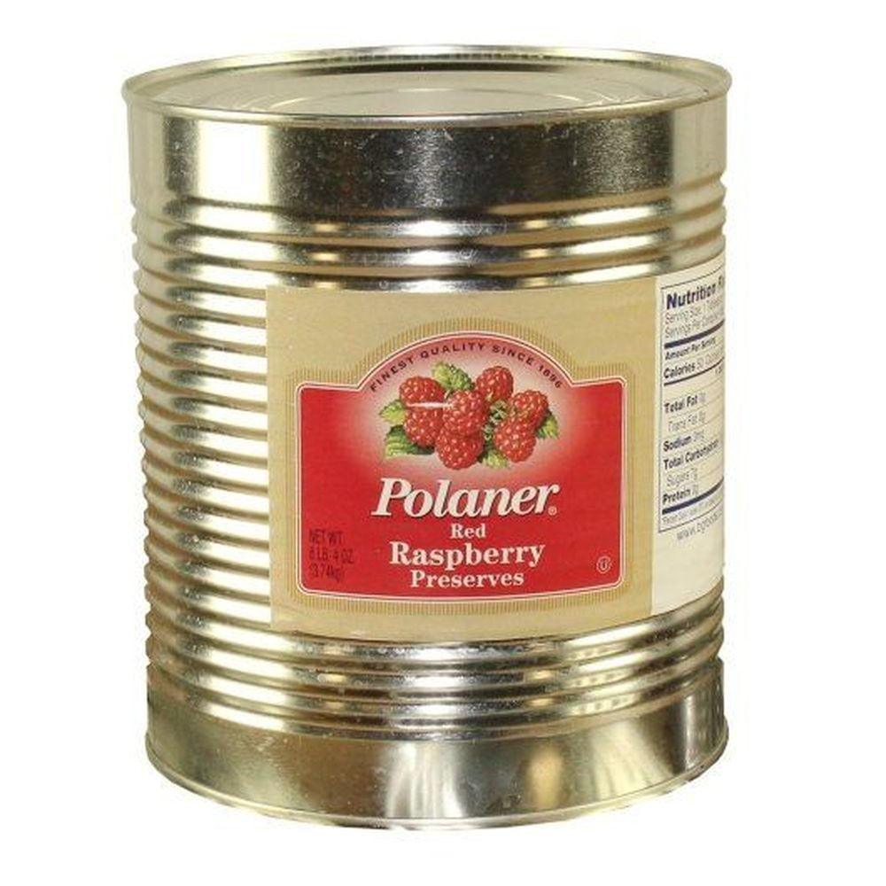 Polaner Red Raspberry Preserves, 132 Ounce Can -- 6 per Case.