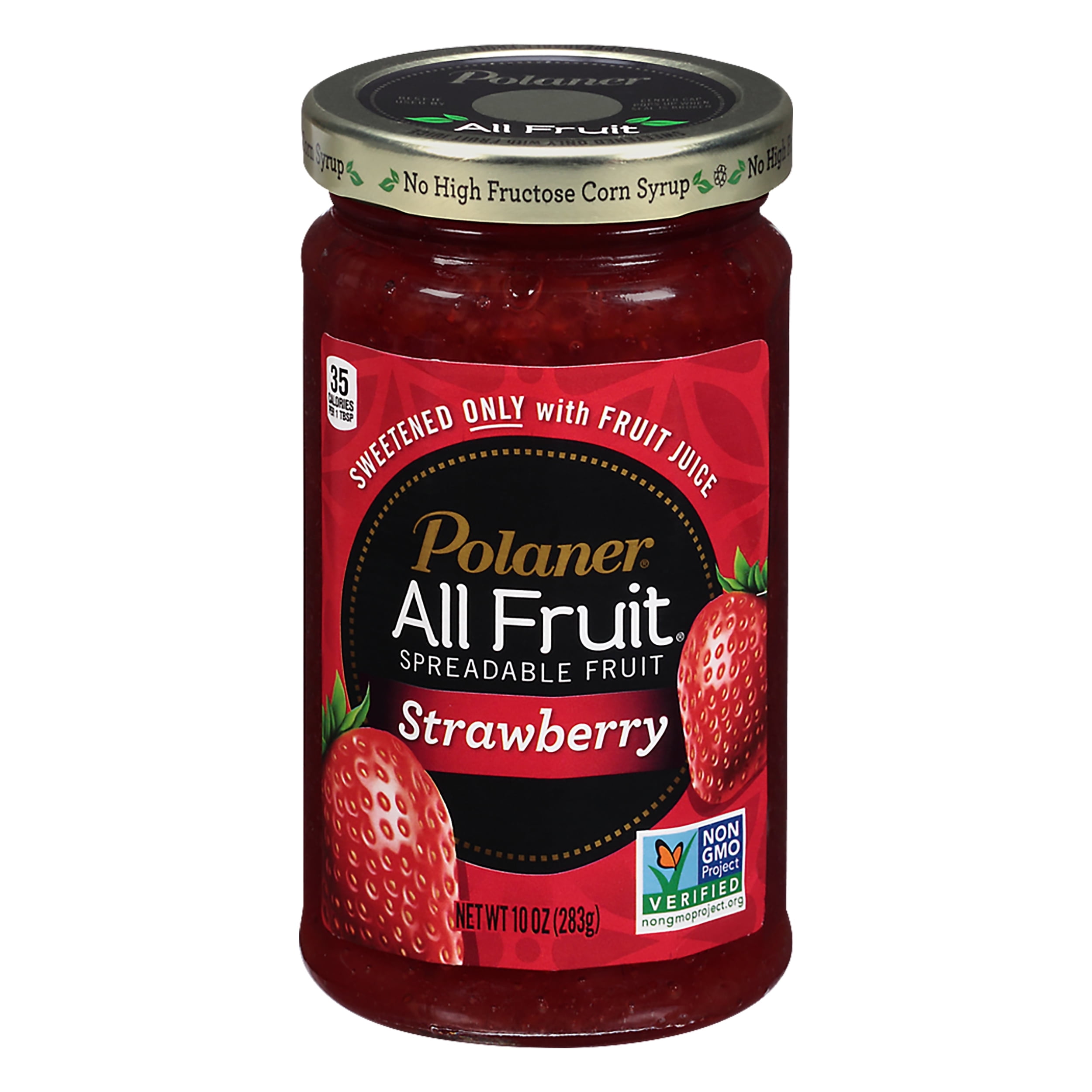 Polaner Strawberry Fruit Spread 10 oz (Pack of 12)