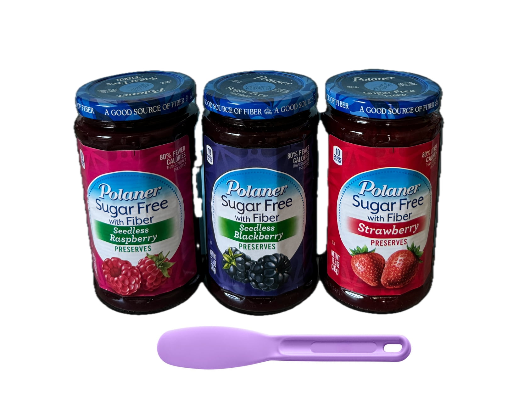 Polaner Sugar Free Preserves Raspberry - Blackberry - Strawberry 13.5 ...
