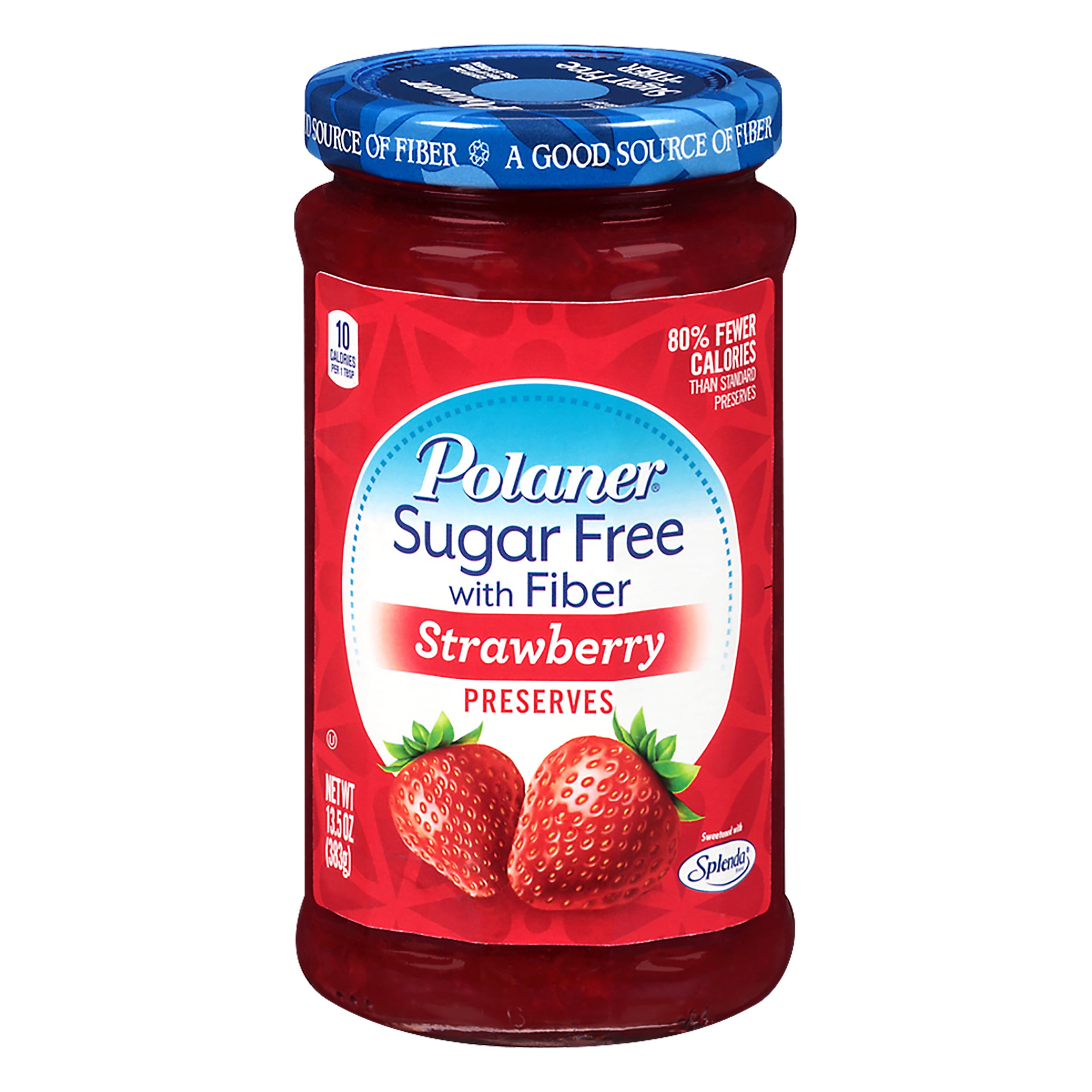Polaner Sugar Free Strawberry Preserves 13.5 oz (Pack of 12)