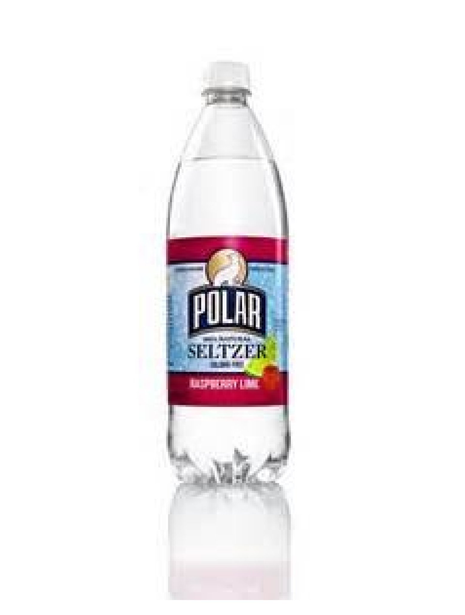 Polar 100 Natural Seltzer Water, Raspberry Lime, 1 Liter (Pack of 6