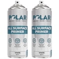 thumbnail image 1 of Polar All Surface Primer Matte White, Enhanced Adhesion & Quick Drying, 13.5 Fl Oz, 2 Pack, 1 of 7