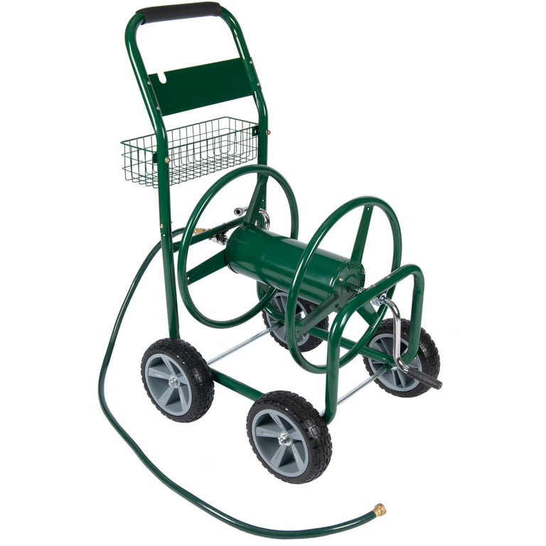 4 Wheel Garden Hose Reel Cart - 5/8 x 300 ft