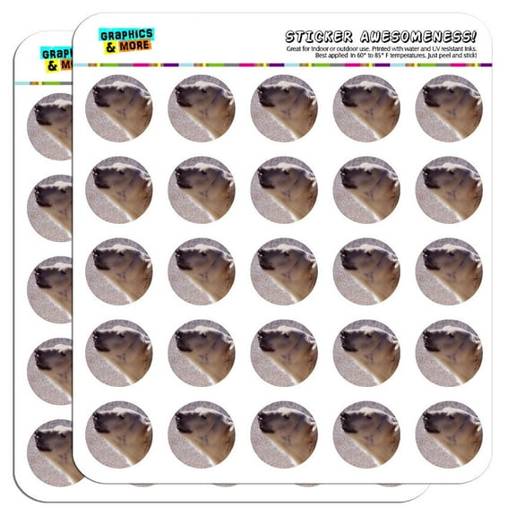 Polar Bear 1" Scrapbooking Crafting Stickers
