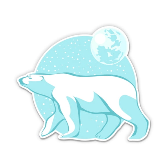 Polar Bear - 12" Vinyl Sticker Waterproof Decal