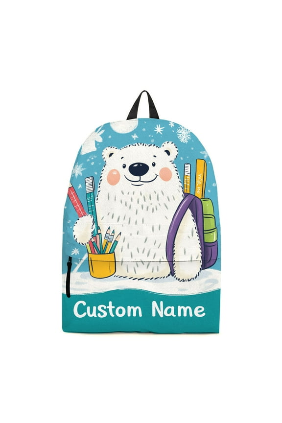 Polar Bear Animal Backpack for Kids, Kindergarten backpacks, Kids Backpacks for Preschool, Kindergarten, Elementary School Boys and Girls with Padded Straps, Adjustable for School & Travel