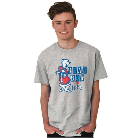 Polar Bear Bod By Icee Retro Logo Men's Graphic T Shirt Tees Brisco Brands S