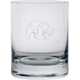 thumbnail image 1 of Polar Bear Body Zoo Animal Themed Etched 10.25oz Crystal Rocks Whisky Glass, 1 of 1