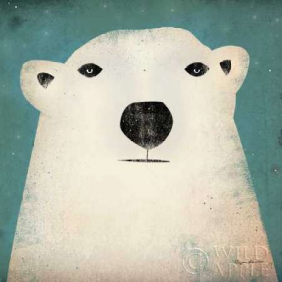 Polar Bear Canvas Art - Ryan Fowler (24 x 24)