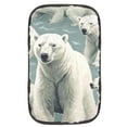 thumbnail image 1 of Polar Bear Car Armrest Pad Cover, Soft Comfortable Furry Printed Armrest Accessory 12.5x8.2 Inch, 1 of 6