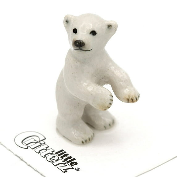 Polar Bear Cub "Conrad"- miniature porcelain figurine