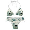 thumbnail image 1 of Polar Bear Detachable Sponge Adjustable Strap Bikini Set Two-Pack, Ideal for Beach and Pool Parties, 1 of 6