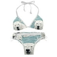 thumbnail image 1 of Polar Bear Detachable Sponge Adjustable Strap Bikini Set Two-Pack Swim Suit Swimsuits Bikini, 1 of 6