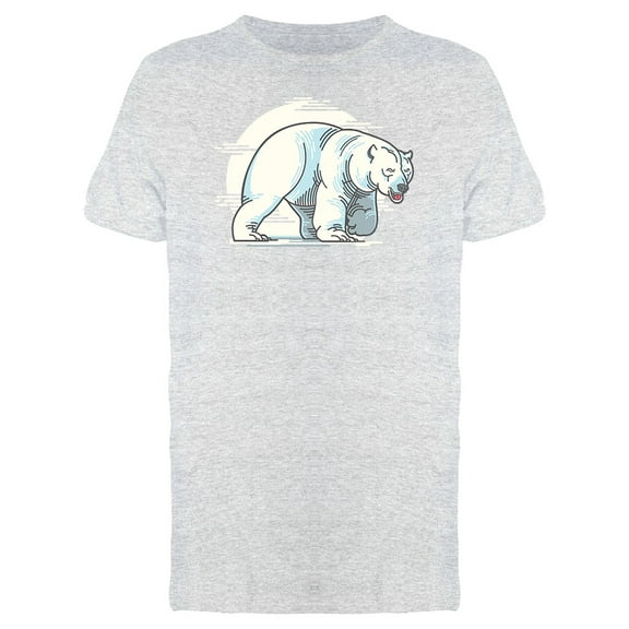 Polar Bear Doodle Sketch Tee Men's -Image by Shutterstock