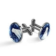 thumbnail image 1 of Polar Bear Elegant Stainless Steel Cufflink Set for Formal Attire, Made of Stainless Steel, for Business Meetings and Weddings, 1 of 6