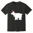 thumbnail image 1 of Polar Bear Enjoying the Christmas Snow with a Joyful Holiday Mood Comfort Color T-Shirt, 1 of 4