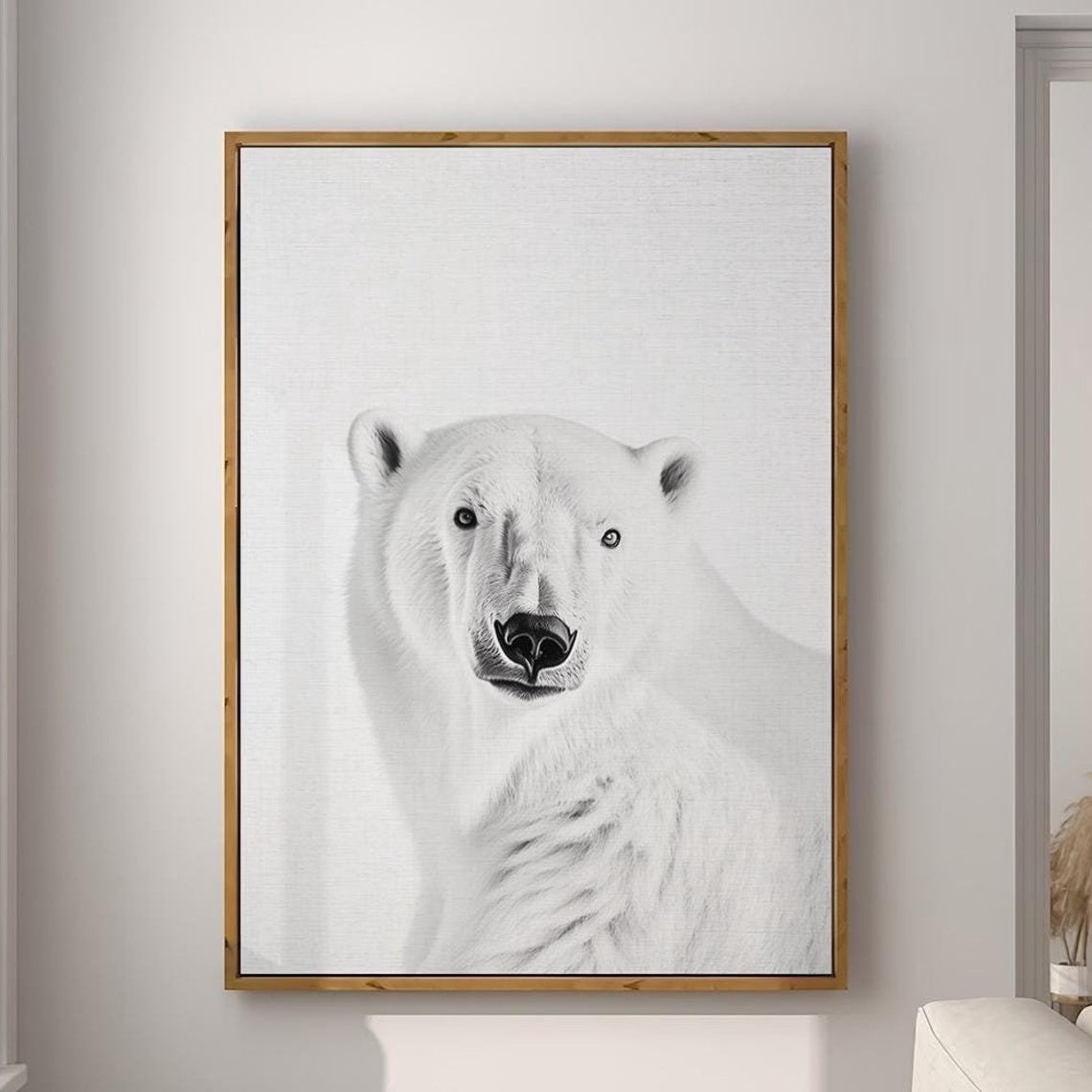 Arctic Inspired Home Decor Reference: Polar Bear Fashion Magazine Inspired Poster Animal Portrait Photography