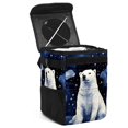 thumbnail image 1 of Polar Bear Foldable Car Trash Bin with Lid, Leak-Proof Mini Trash Can, Car Garbage Can, and Hanging Storage Bag, 1 of 6